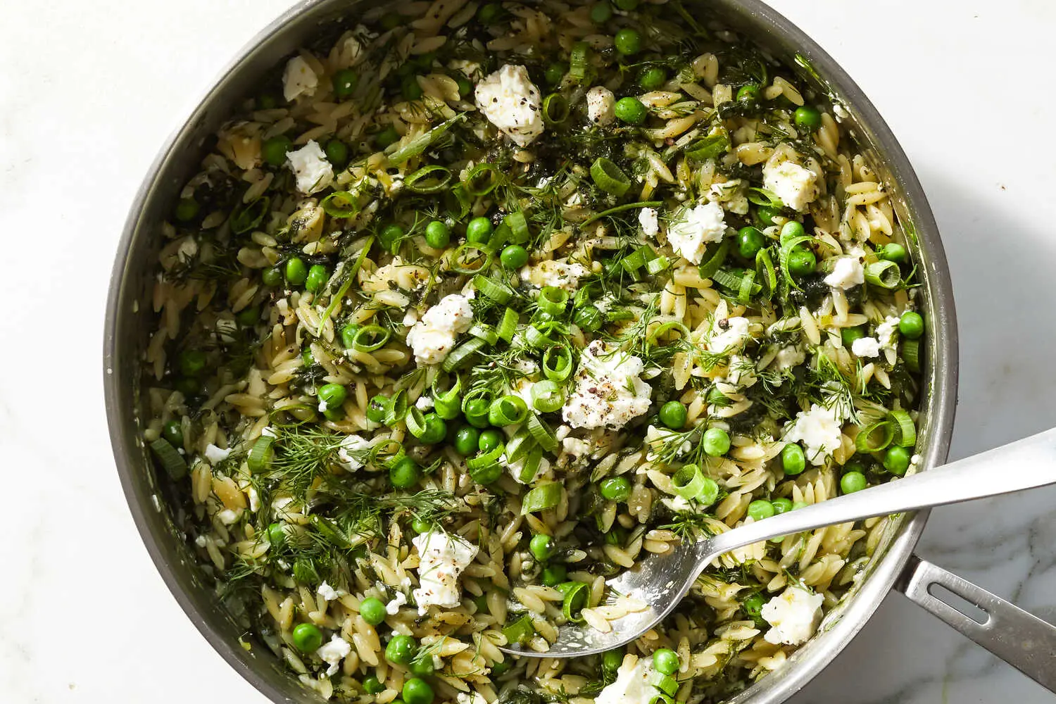 Orzo with Spinach and Feta